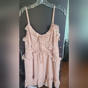 Forever 21 Women's Short Pink Dress- Size Large
